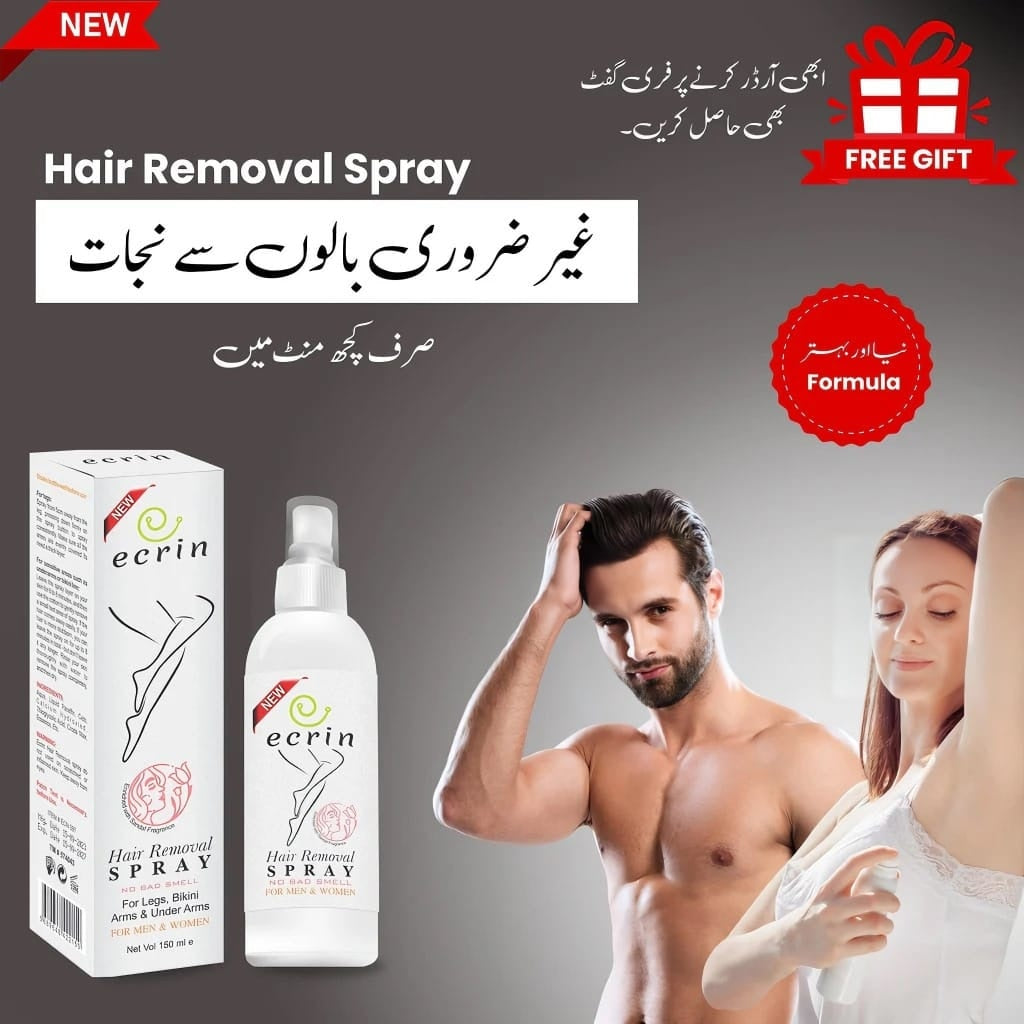 Original Ecrin Hair Removal Spray for Men and Women FREE Shipping